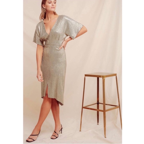 NWT!! ASTR the Lablel Gold Dress - Picture 3 of 10